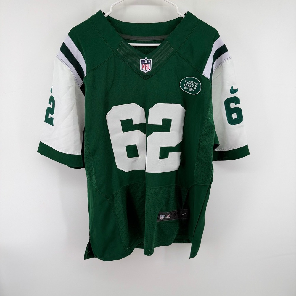 Nike NFL On Field New York Jets Williams 62 Jersey Green White Mens Size 48